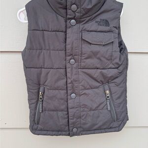 The North Face Kids Dark Gray Puffer Vest